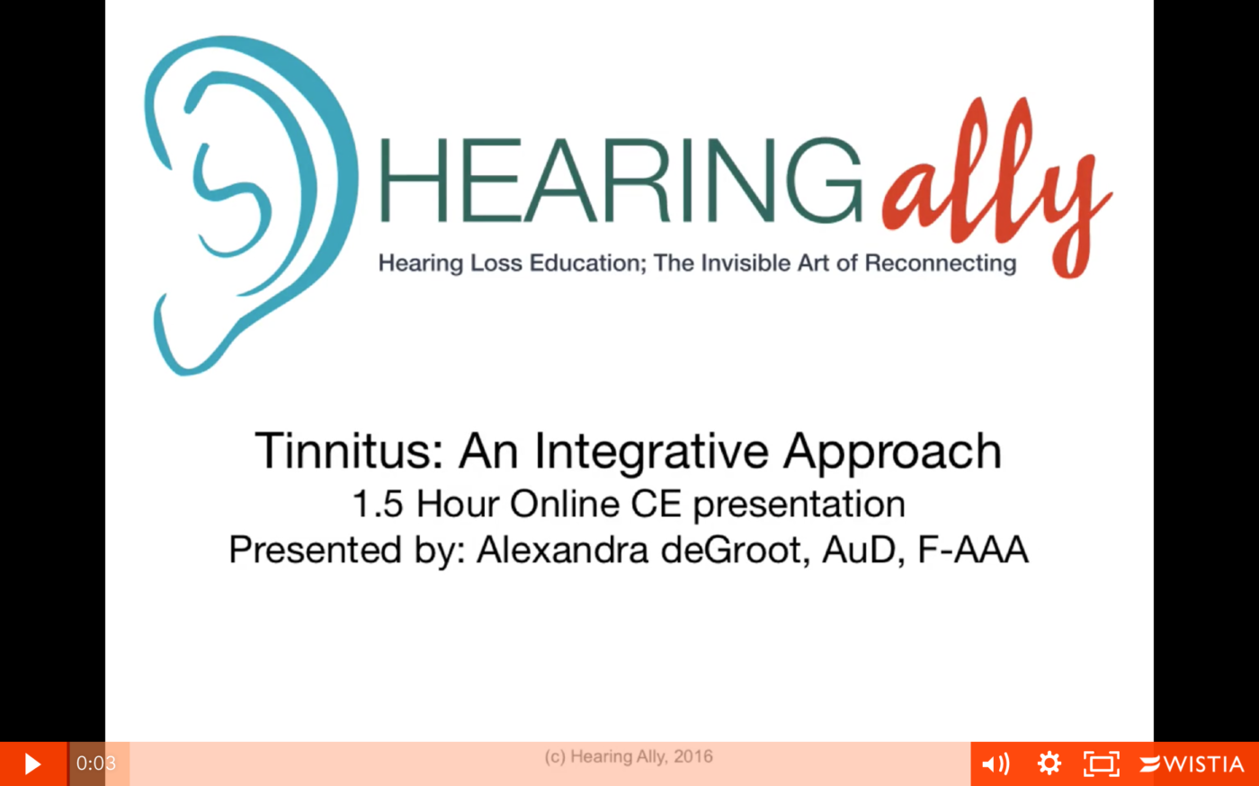 tinnitus online course